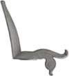 frizzen, wax cast steel, as cast, temper after fitting
